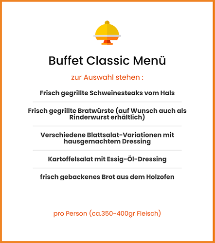 Buffet Classic Menü 27,00€